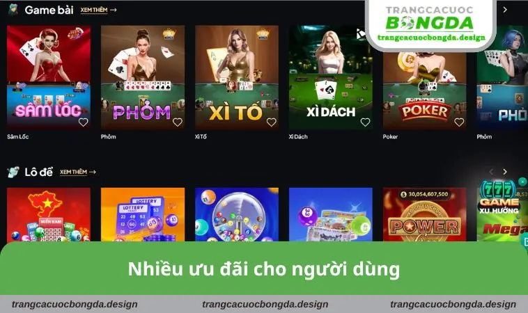 Nhiều ưu đãi cho người dùng